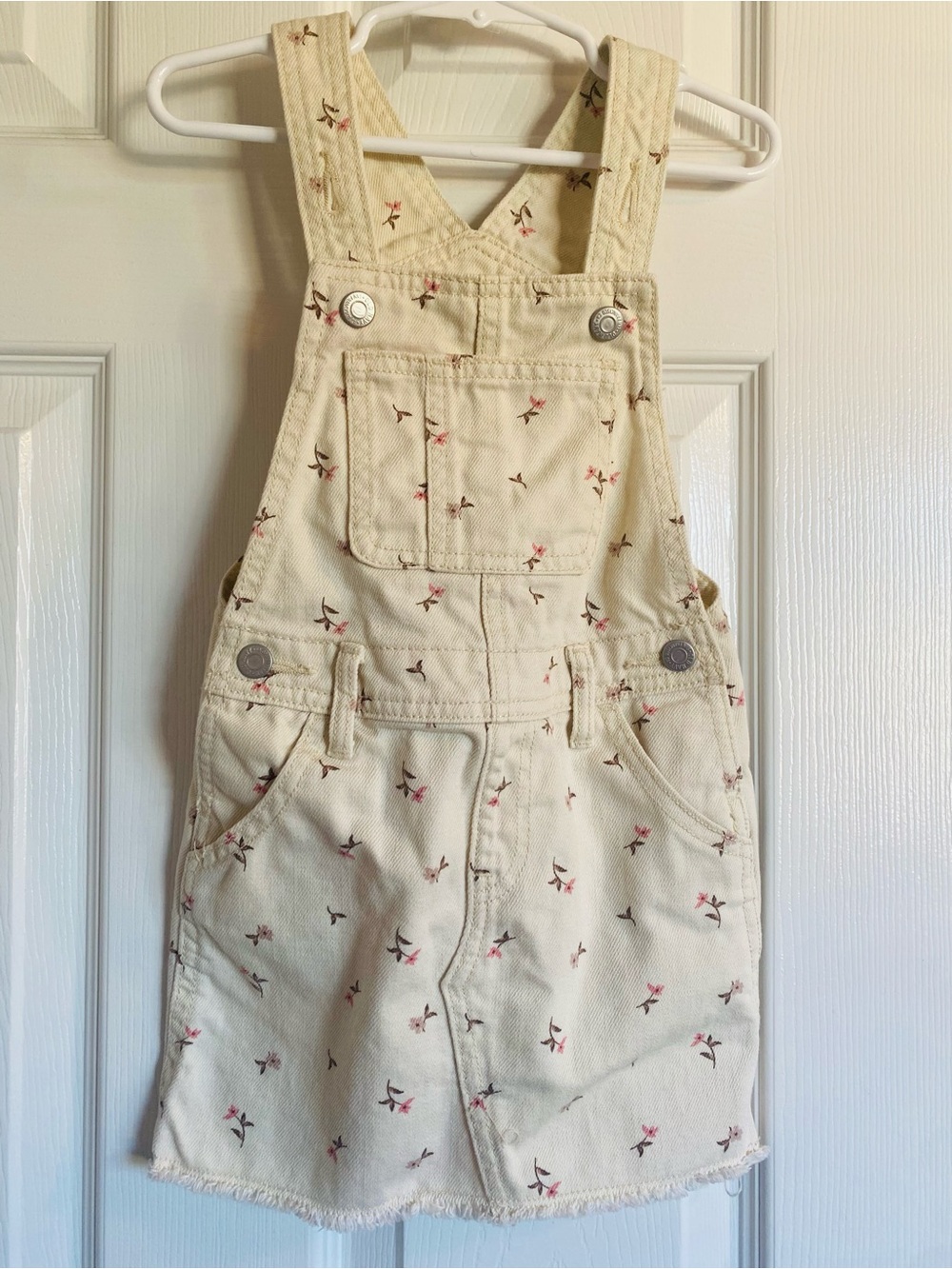 Old Navy Floral Denim Overall Dress โ 3T